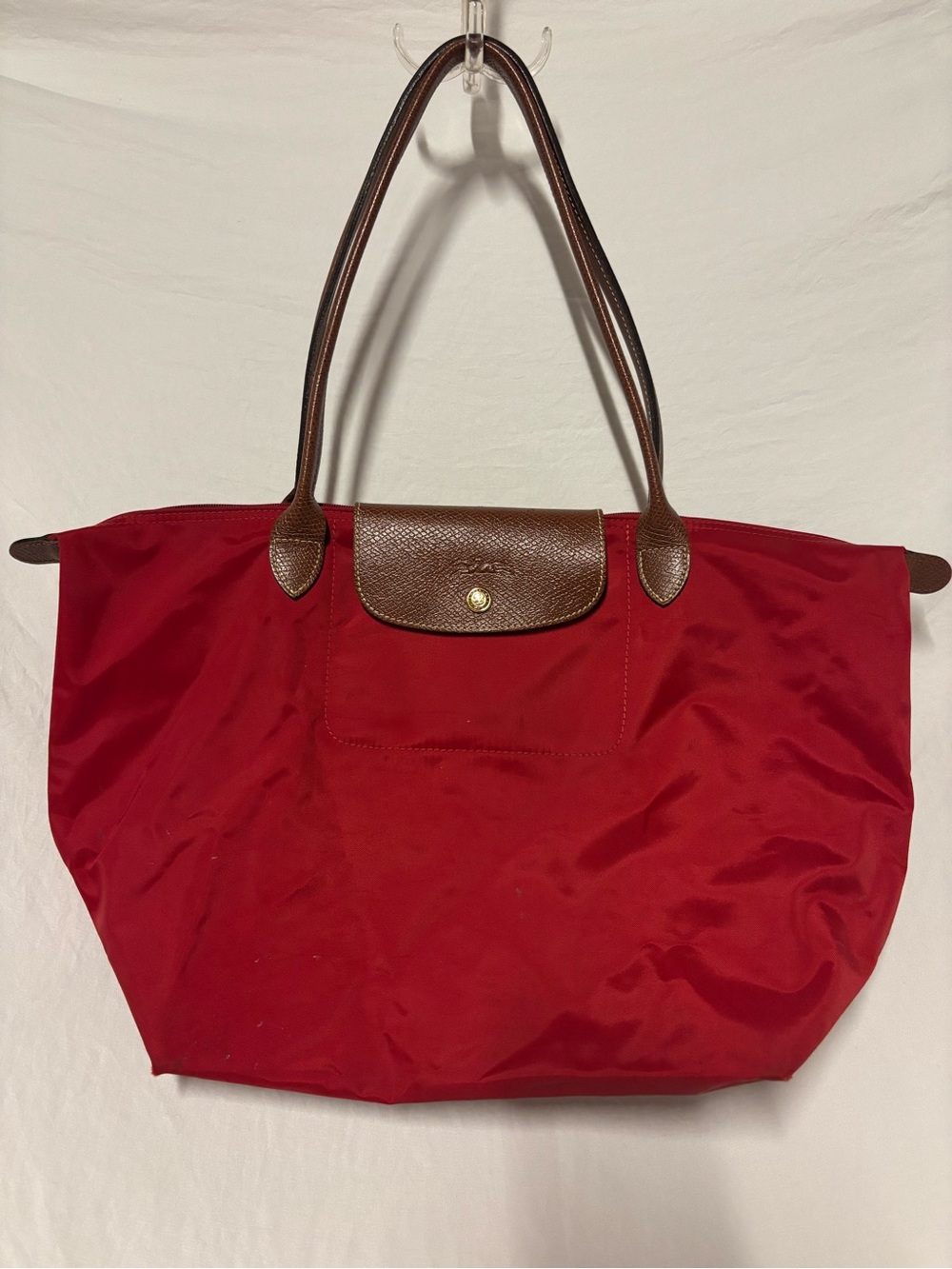 Longchamp LePliage Large Red Tote